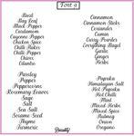 Herbs and Spice Labels (Vinyl Decal) - Dassahly