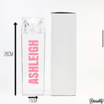 Personalised Clear Acrylic Drink Bottle