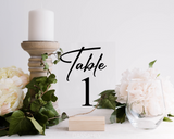 Acrylic Table Number Sign