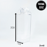 Clear Acrylic Drink/Fridge Bottle  - No Label