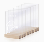 Acrylic Wedding Table Signage Package