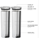 White Skinny Tumbler