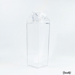 Clear Acrylic Water/Fridge Bottle With Label