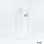 Clear Acrylic Water/Fridge Bottle With Label