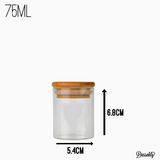 75ml Bamboo Spice Jar with Label