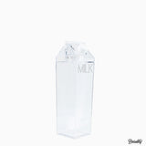 Clear Acrylic Water/Fridge Bottle With Label