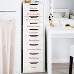 Makeup Organizer Labels for Makeup Drawers/ Ikea Alex 9 Drawers