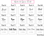 Herbs & Spice Jar Labels | Waterproof, & Tear Resistant Labels